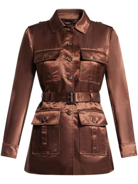 TOM FORD satin belted jacket