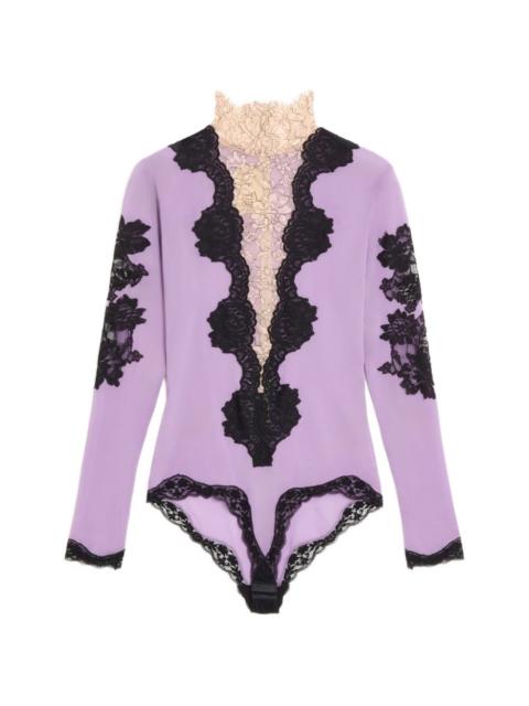 Valentino jersey bodysuit with lace
