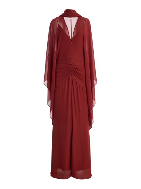 De La Vali Florencia Chiffon Maxi Dress