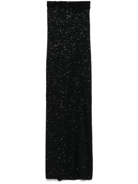 BALENCIAGA sequinned midi skirt