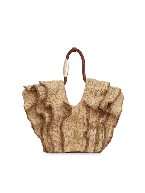 Zimmermann GOLDENTIME SMALL RUFFLE TOTE