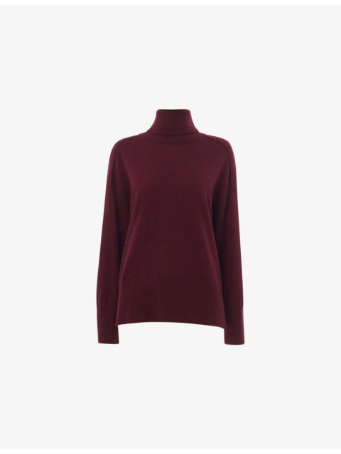 WHISTLES Turtleneck Knitted Cashmere Jumper