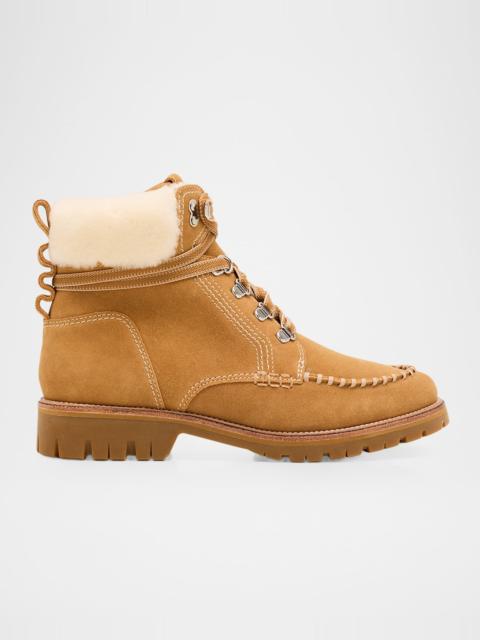 rag & bone Cameron Suede Shearling Hiking Boots