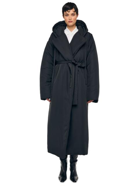 NORMA KAMALI HOODED SLEEPING BAG COAT LONG