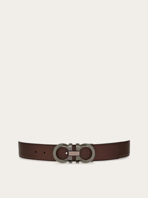 FERRAGAMO Reversible and adjustable Gancini belt