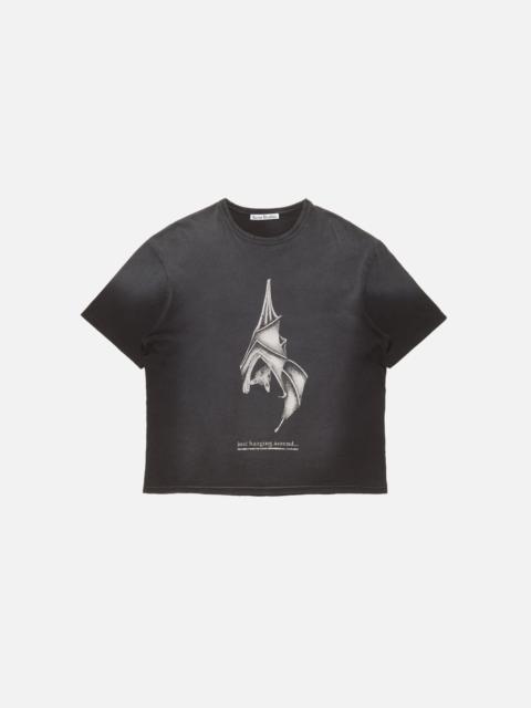 Acne Studios Graphic bat t-shirt - Faded black