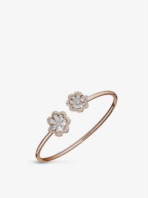 Precious Lace Frou-Frou 18ct rose-gold and 1.85ct round-cut diamond bangle