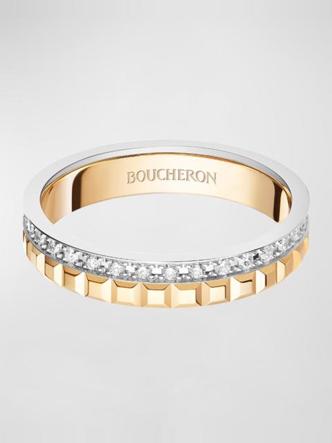 Boucheron Yellow Gold and White Gold Quatre Diamond Ring, EU 59 / US 8.75