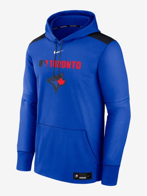Nike Toronto Blue Jays Authentic Collection City Connect Men's Nike Therma MLB Pullover Hoodie