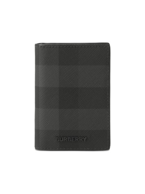 Burberry Check folding card case