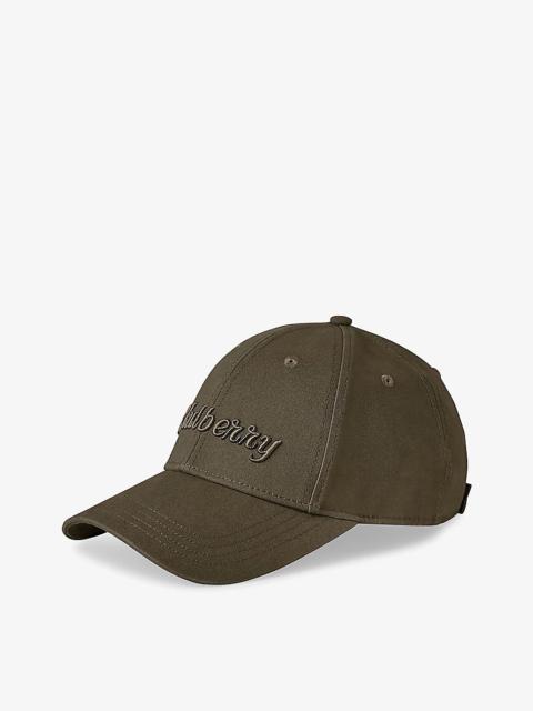 Mulberry Logo-embroidered cotton-twill baseball cap