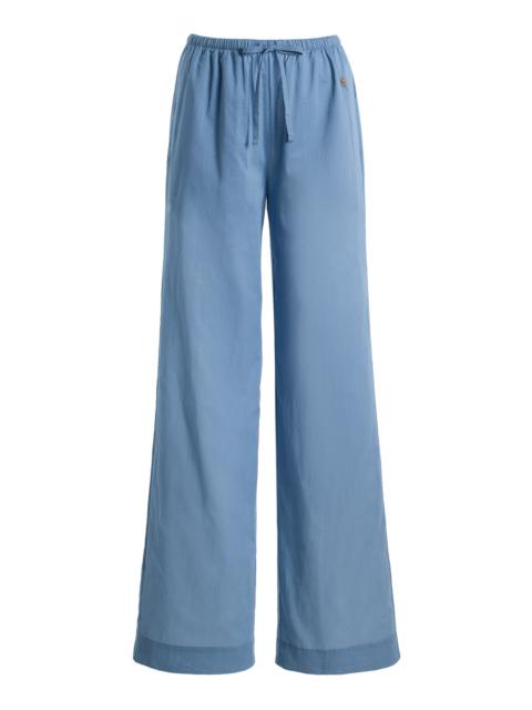 ÉTERNE Brody Cotton Pants blue