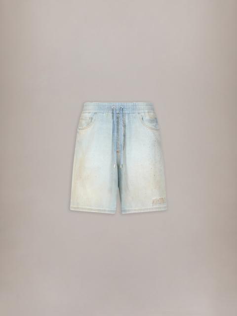 AMIRI CRYSTALS DENIM SHORTS