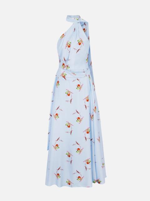 EMILIA WICKSTEAD Desde Dress In Blue Lily Silk Twill