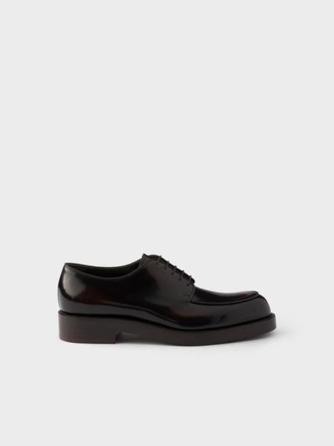 Prada Brushed leather derby shoes