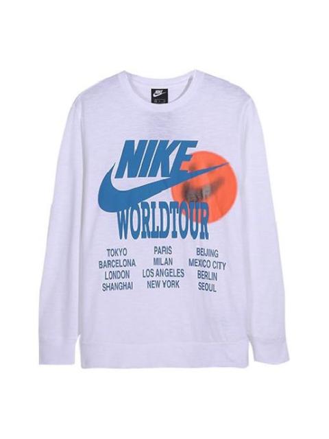 Nike Nike MENS Sports Casual Letter Print Crew-neck White DA0630-100