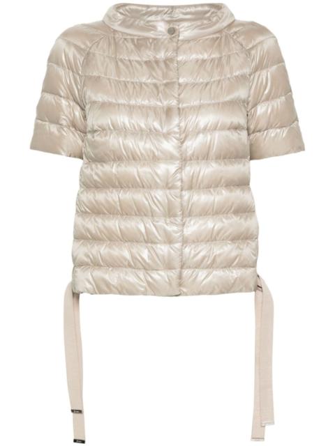 Herno short-sleeved padded jacket