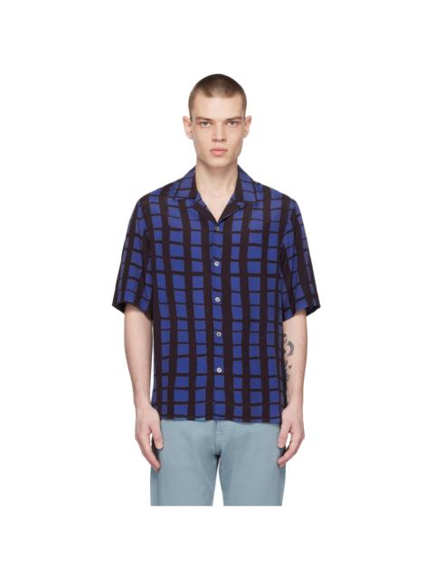 Paul Smith Blue & Black Check Shirt