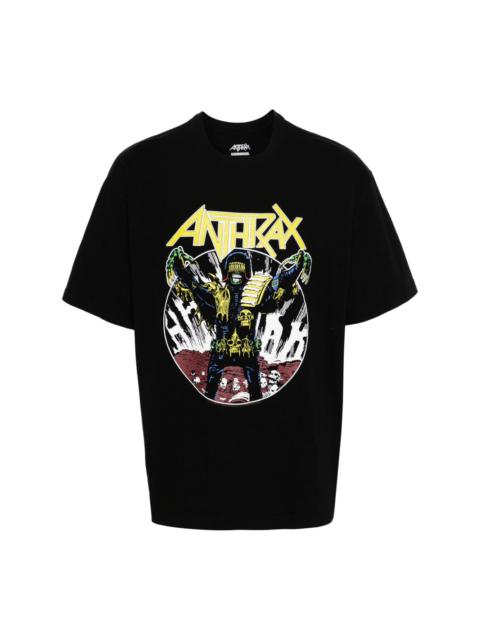x Anthrax logo-print T-shirt