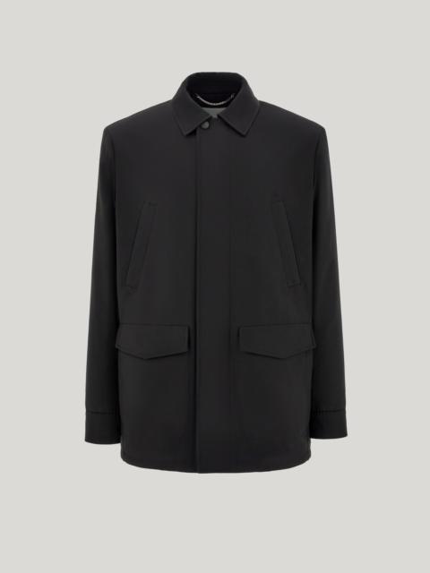 Canali BLACK LIGHTWEIGHT TECHNICAL FABRIC JACKET