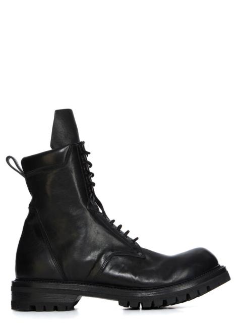 Rick Owens Leather Boots Black