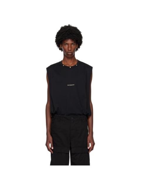 Givenchy Black Embroidered Logo Tank Top
