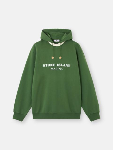 Stone Island 6100054 COTTON FLEECE_S.I. MARINA