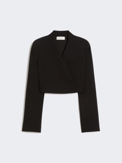 Sportmax Short jersey jacket - black