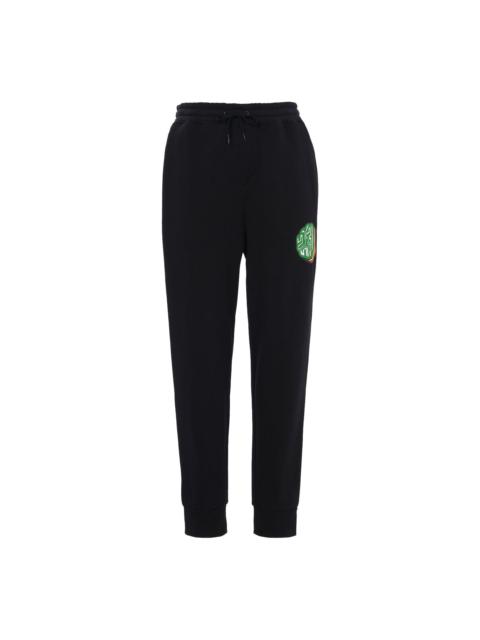 Jordan Air Jordan MJ Sticker Fleece Pants Casual Sports Fleece Lined Long Pants Black CT6725-010