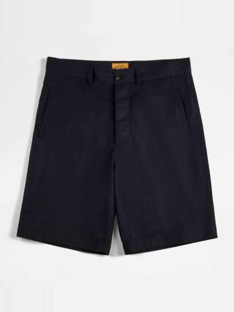 Tod's BERMUDA SHORTS IN COTTON - BLUE
