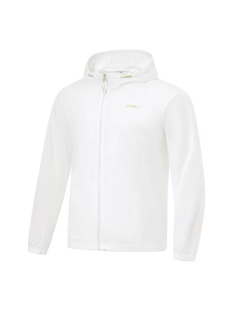 Li-Ning Li-Ning Logo Training Waterproof Hooded Jacket 'White' AFDT195-2