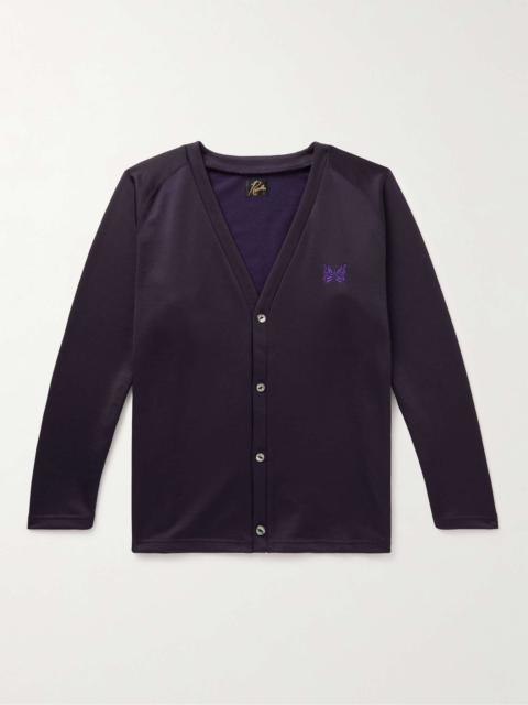 Logo-Embroidered Tech-Jersey Cardigan