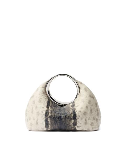 JACQUEMUS Calino snakeskin-print tote bag