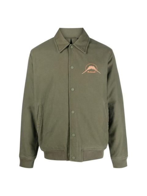 graphic-print shirt jacket