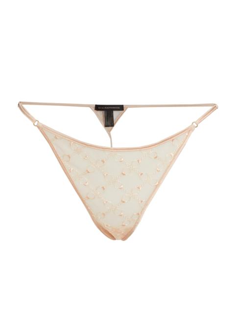 KIKI DE MONTPARNASSE Women's Handcuff Lace G-String - Blush