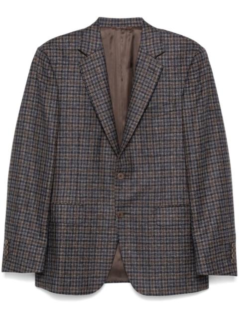 Canali plaid-check blazer