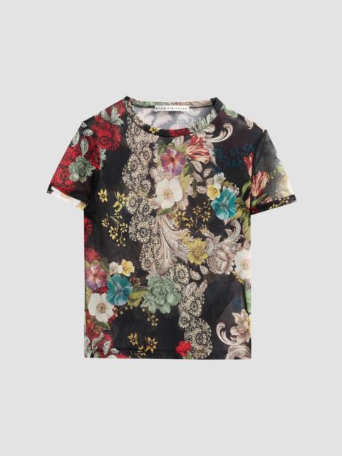 Alice + Olivia Women's Tess Floral Crewneck T-Shirt - Free Spirit