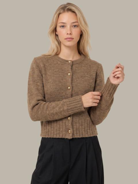 525 america James Fuzzy Button Crew Cardigan