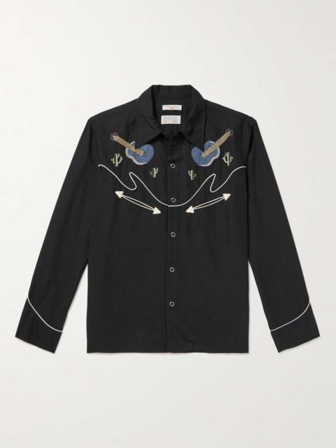 Gonzo Embroidered Lyocell Western Shirt