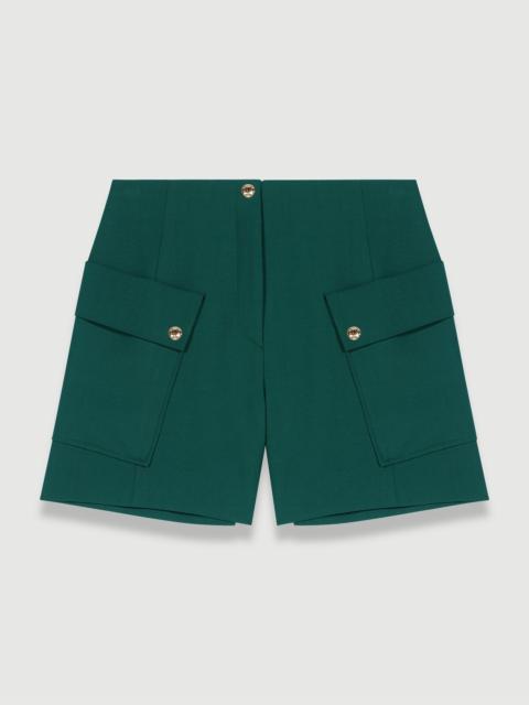 maje Structured shorts with pockets