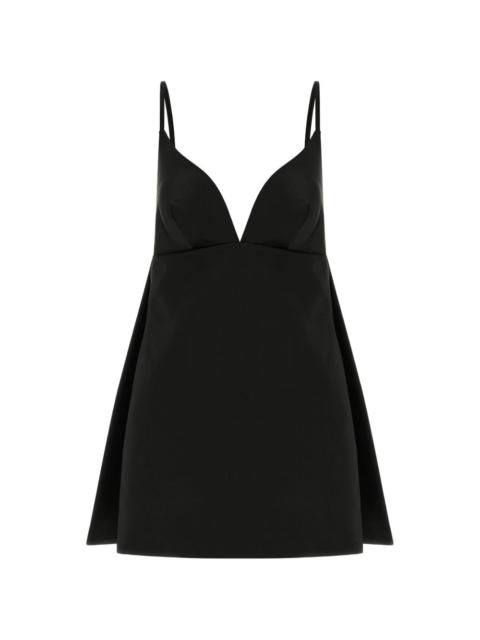 ELISABETTA FRANCHI Duchesse V-neck mini dress
