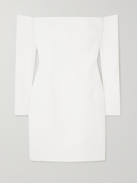 EMILIA WICKSTEAD Murielle Off-the-shoulder Cloqué Mini Dress