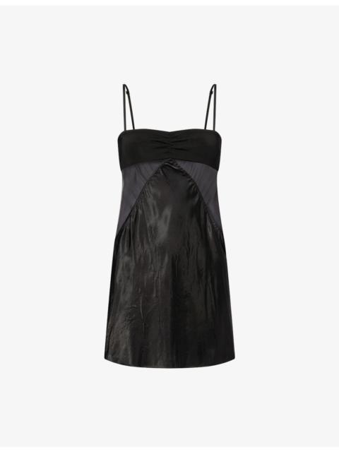 Rick Owens Semi-Sheer Silk and Satin Top