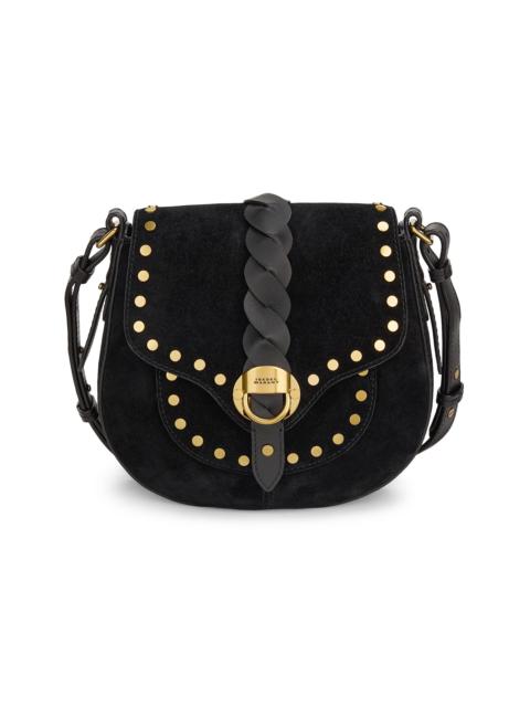 Isabel Marant Women's Altay Small Suede & Leather Saddle Bag - Black