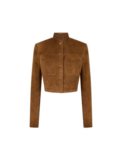 TOM FORD FULL GRAIN LAMB SUEDE OFFICER JACKET