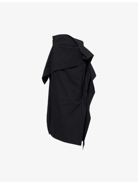 ISSEY MIYAKE Collapsing Sculpture Regular-Fit Woven Midi Skirt