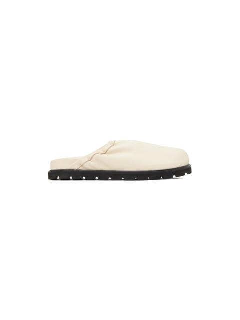 REIKE NEN Off-White Single Layer Slip-On Loafers
