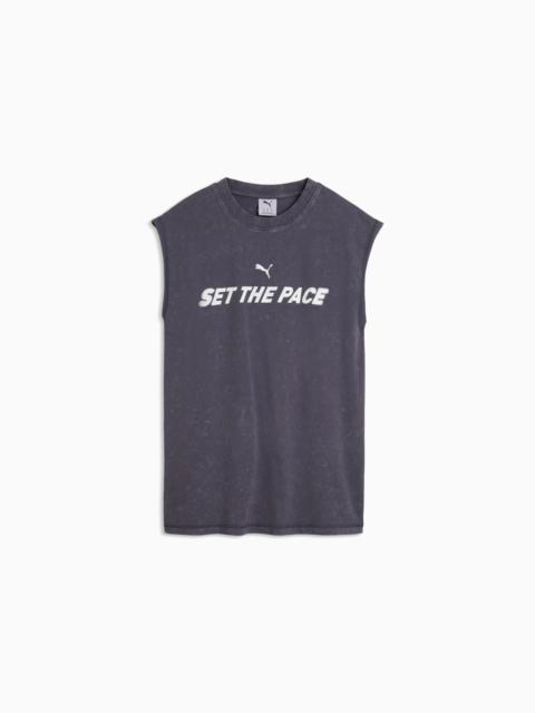 PUMA Run Culture Women's Relaxed Washed Sleeveless Tee