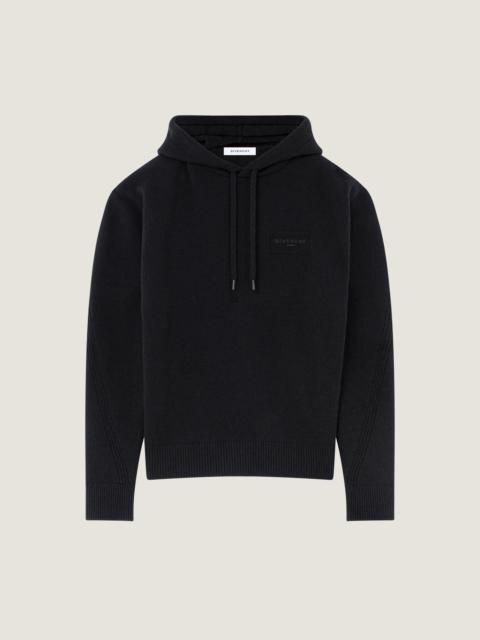 Givenchy COUTURE SEAM HOODIE IN WOOL AND CASHMERE