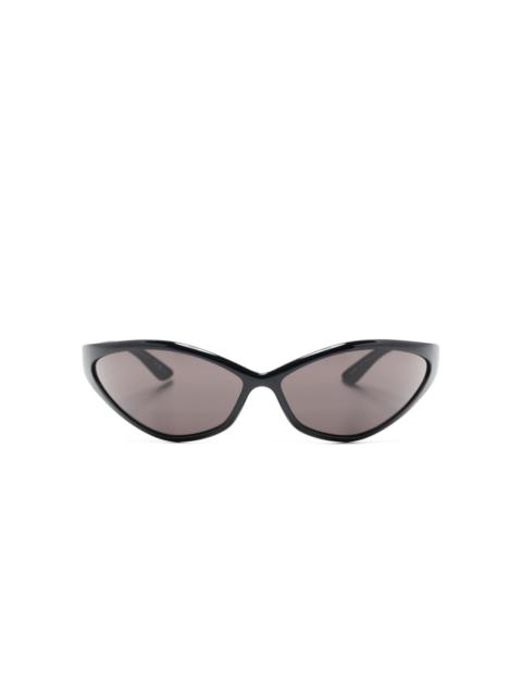 90s oval-frame sunglasses